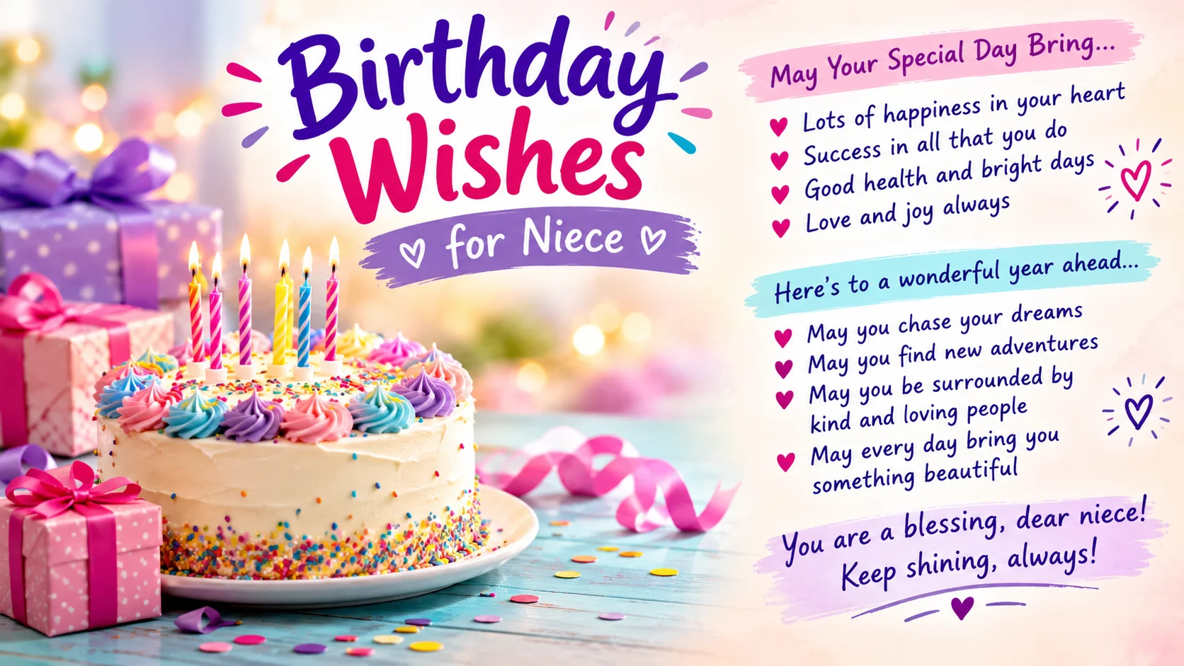 Birthday Wishes for Niece