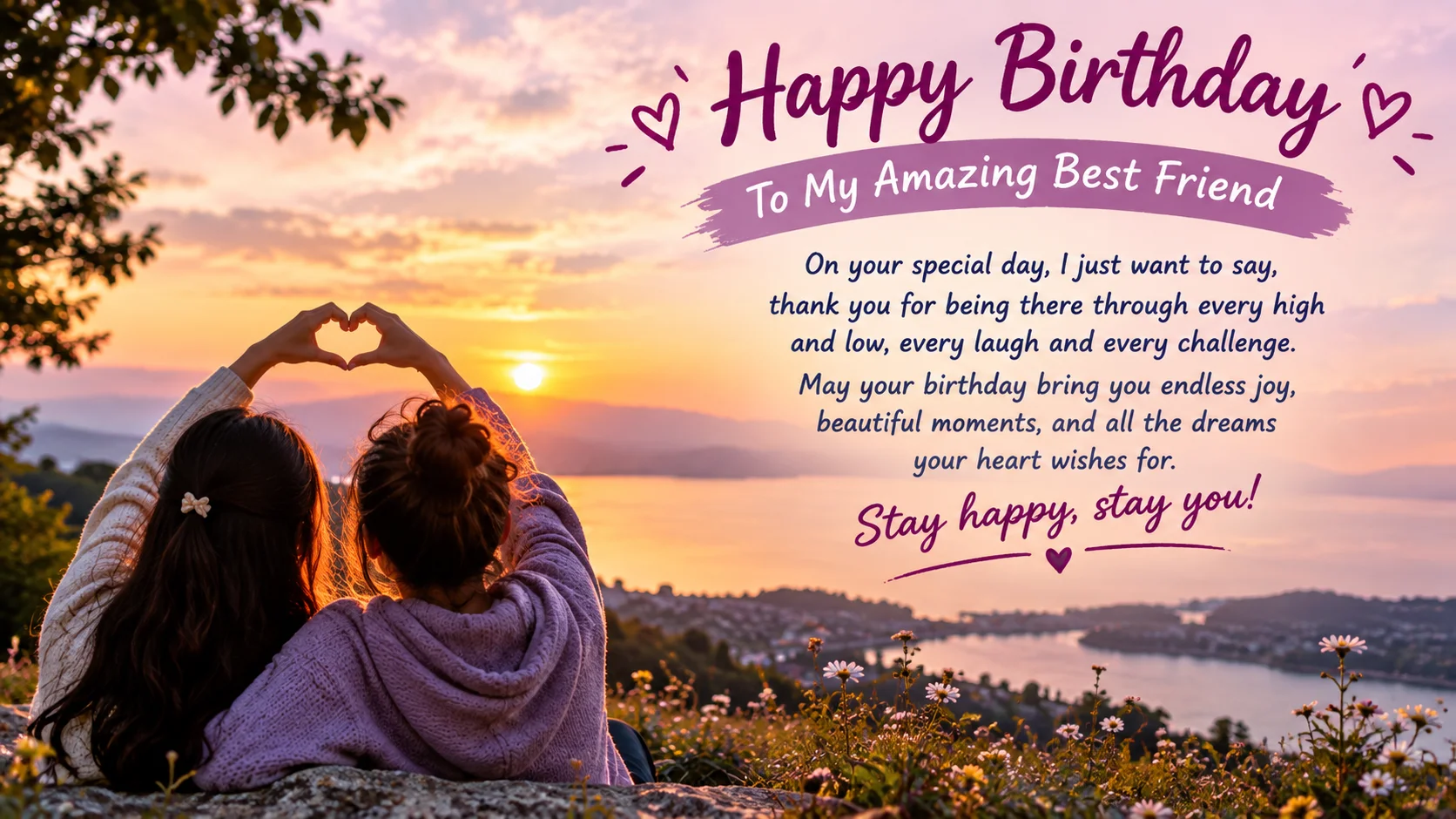 Girl Best Friend Birthday Wishes She'll Actually Save