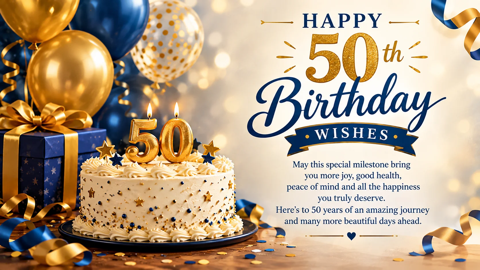 Happy 50th Birthday Wishes for Everyone Turning the Big One
