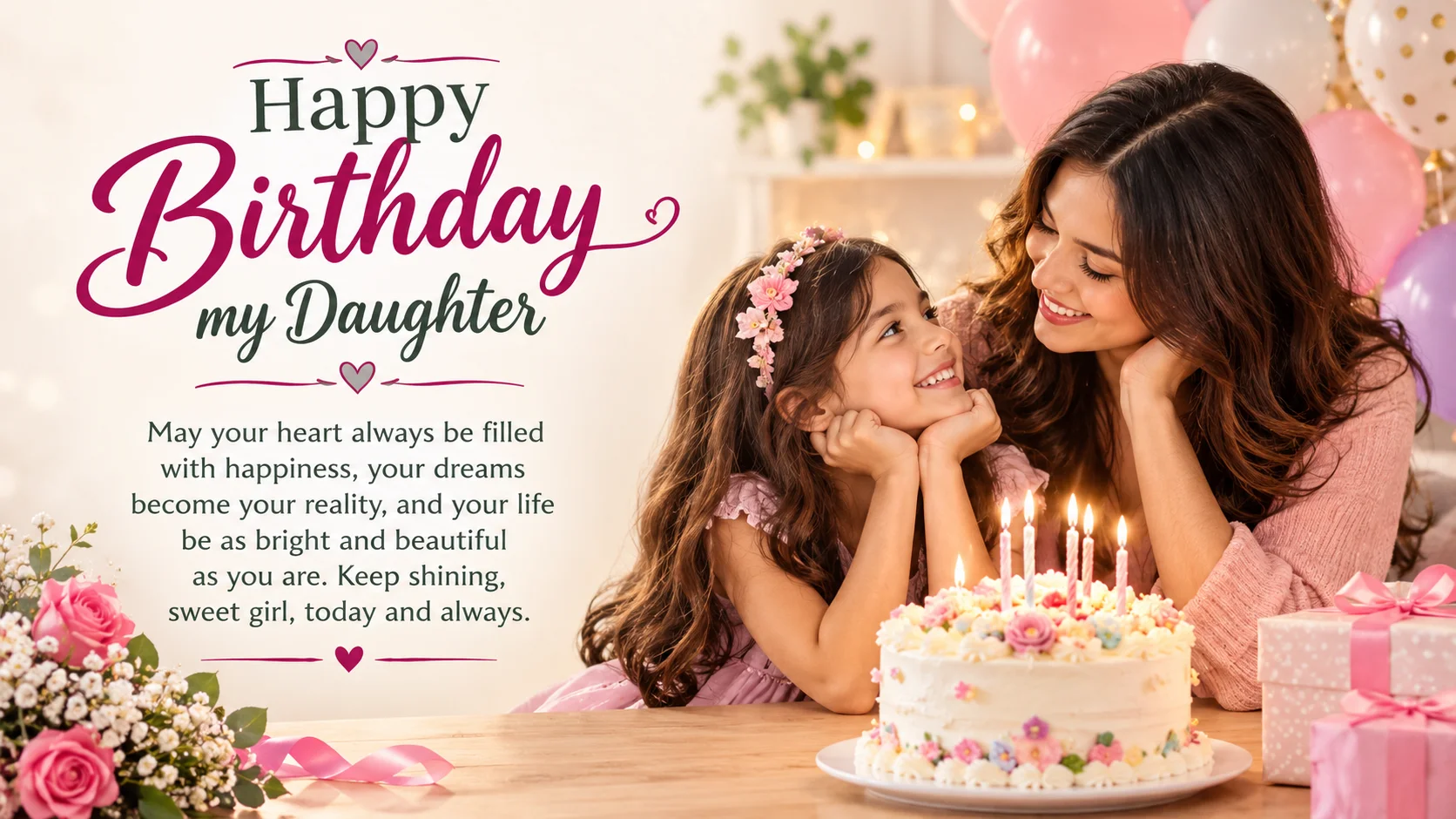 Happy Birthday Wishes for Daughter From the Heart