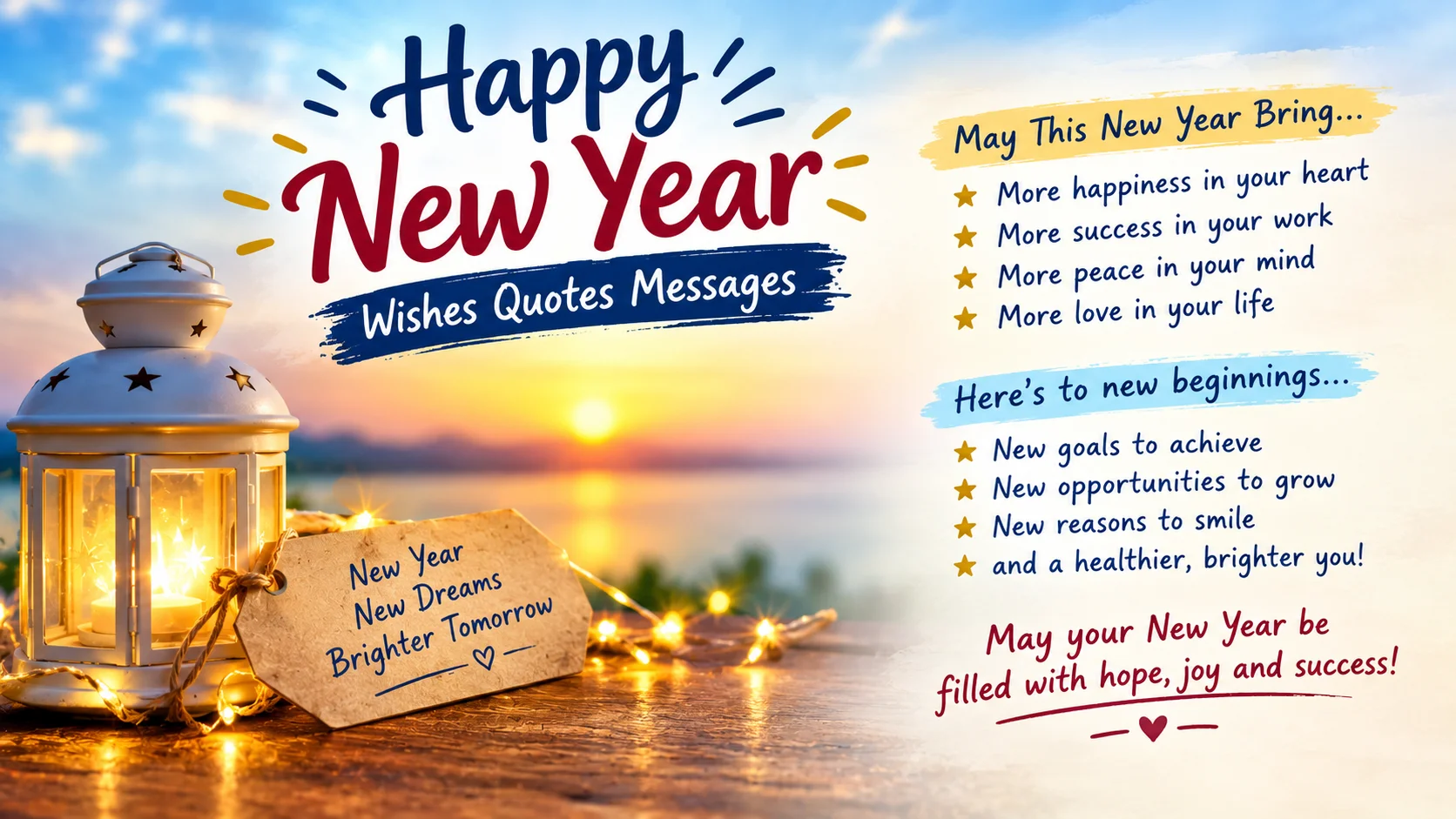 Happy New Year Wishes Quotes Messages for Everyone You Care About