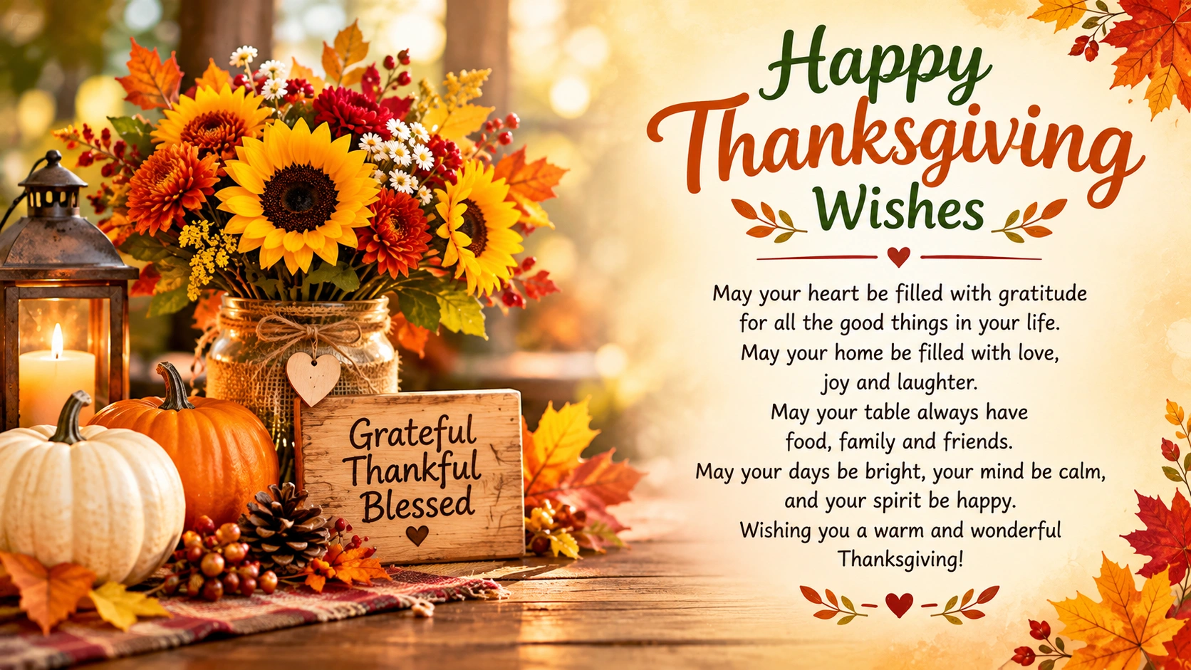 Happy Thanksgiving Wishes for Family, Friends, and Everyone In Between