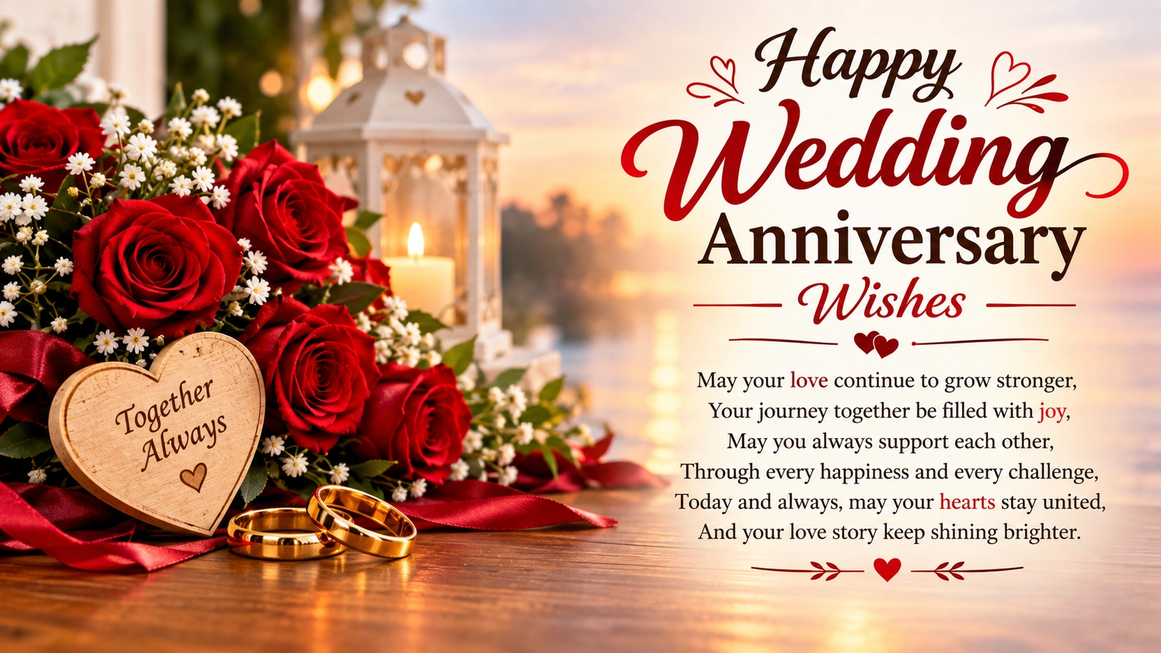 Happy Wedding Anniversary Wishes for Every Couple and Every Year