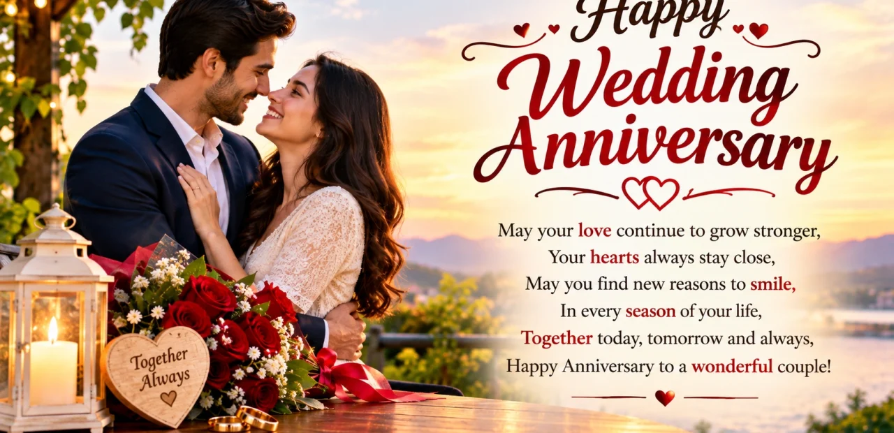 Happy Wedding Anniversary Wishes for Every Couple and Every Year