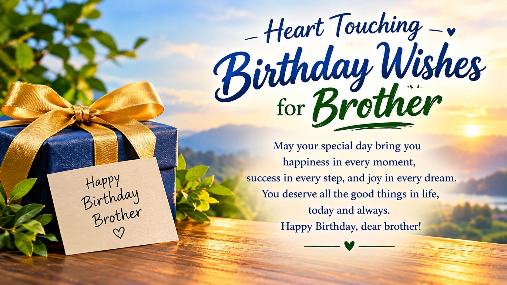 Heart Touching Birthday Wishes for Brother He’ll Always Remember