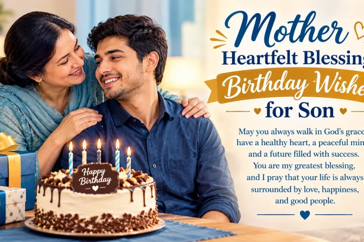 Mother Heartfelt Blessing Birthday Wishes for Son