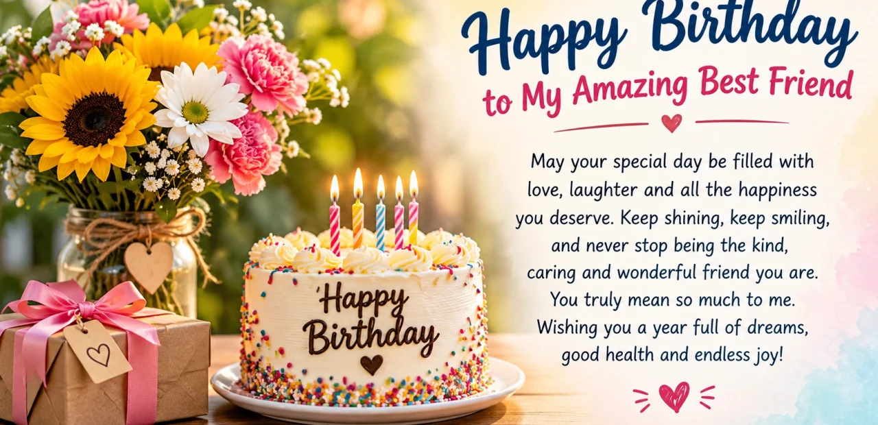 Touching Birthday Wishes for Best Friend