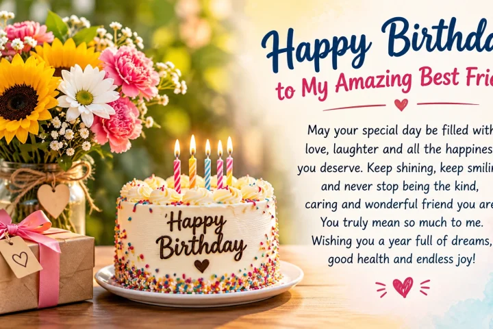 Touching Birthday Wishes for Best Friend