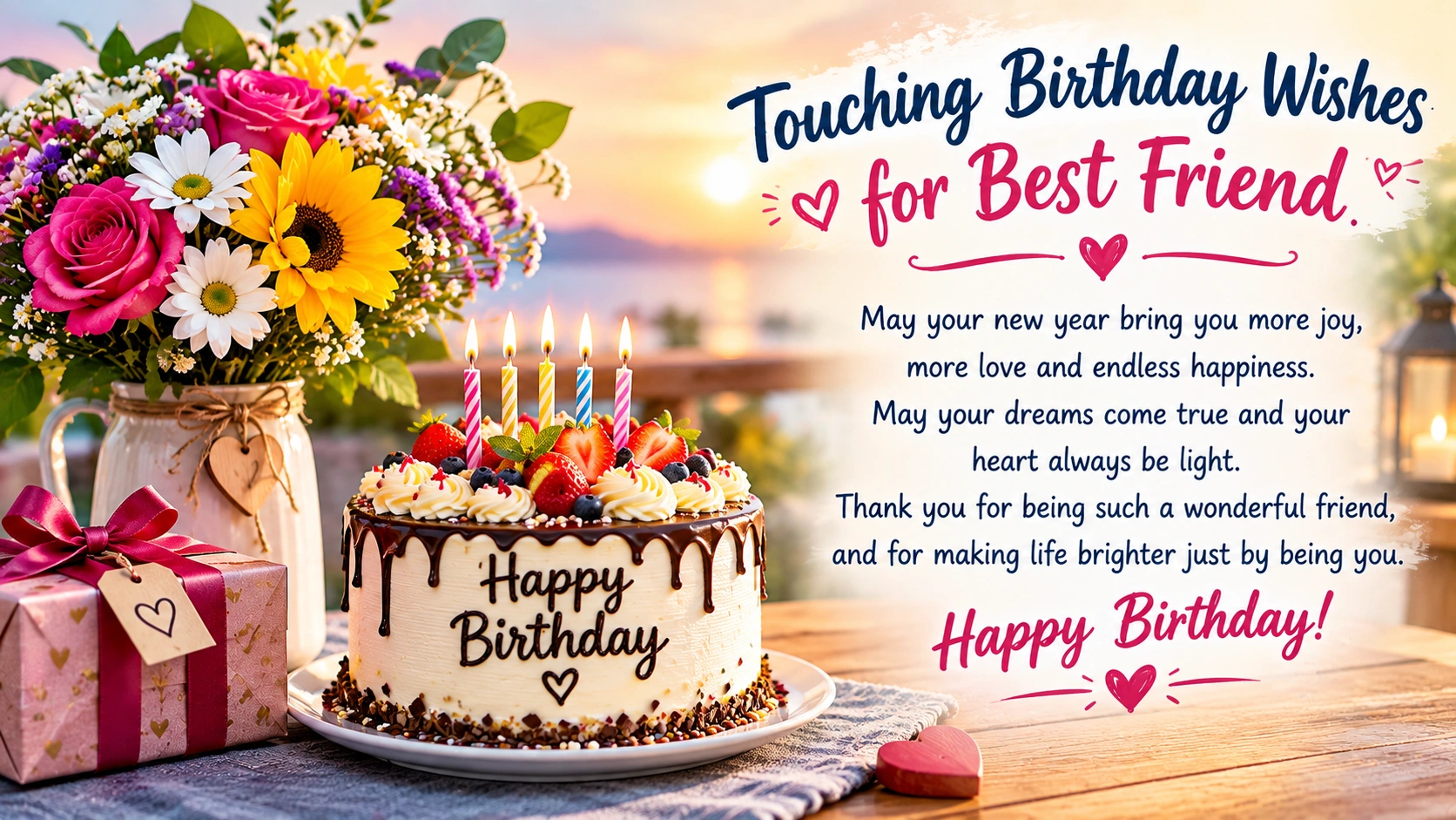 Touching Birthday Wishes for Best Friend
