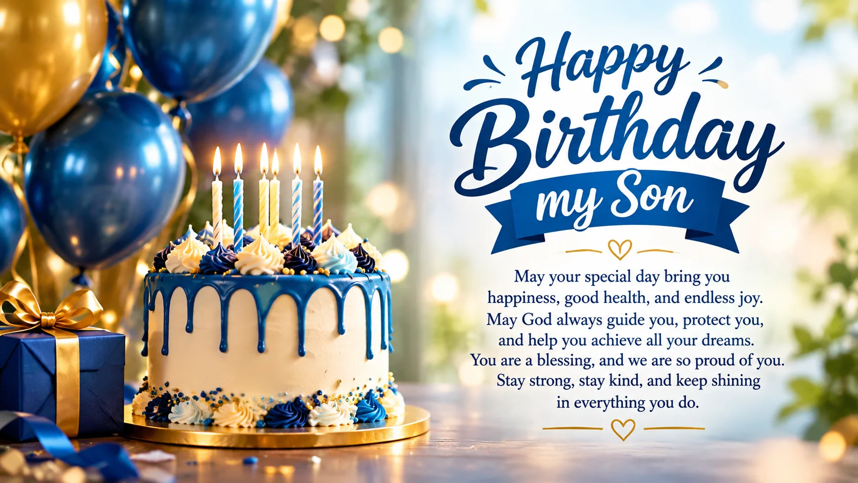 Blessing Birthday Wishes for Son to Send With Love and Prayer