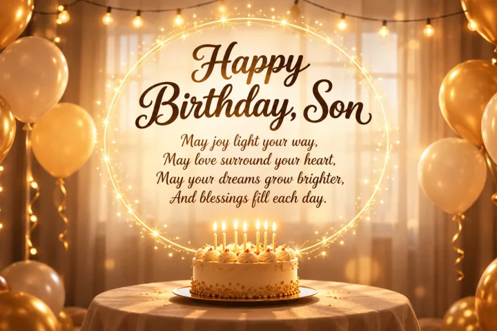 Blessing Birthday Wishes for Son to Send With Love and Prayer