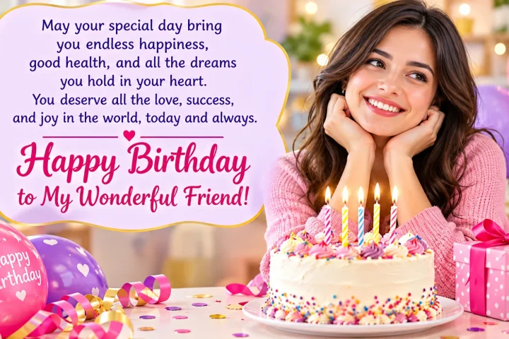 Female Happy Birthday Wishes for Friend: Words She’ll Want to Read Twice