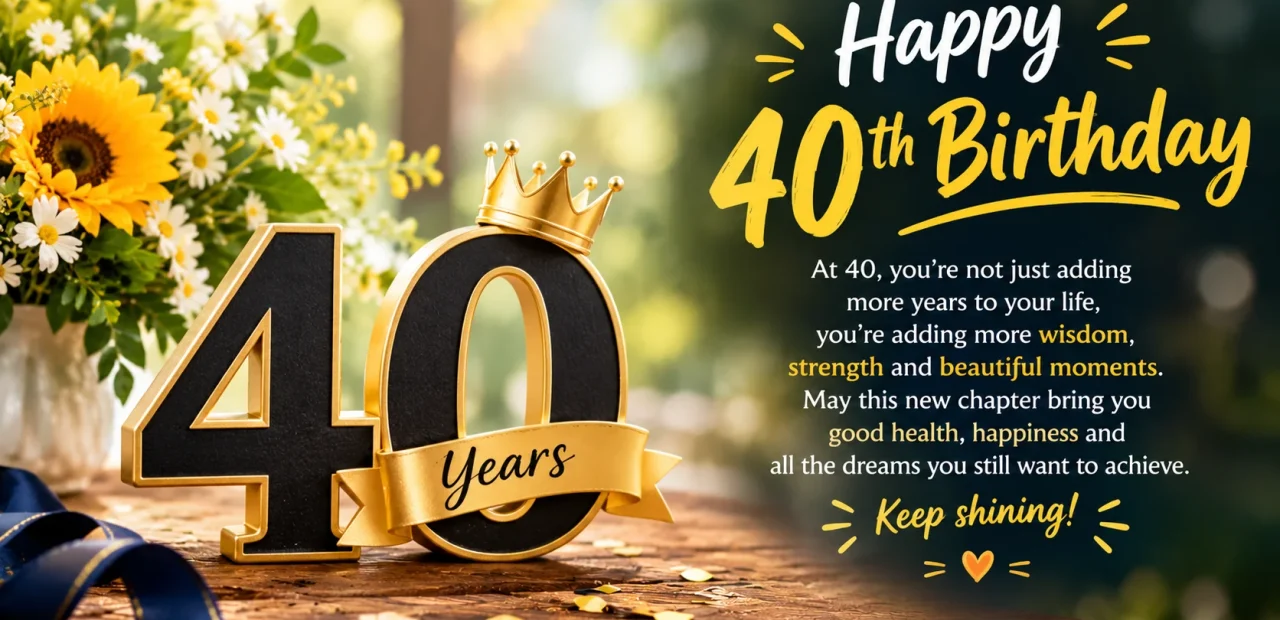 40th Birthday Quotes: Funny, Short, and Sincere Lines for the Big Day