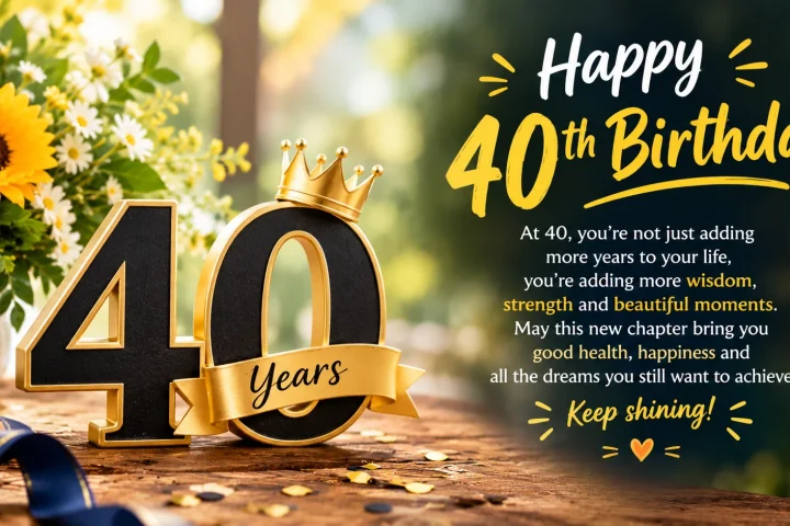 40th Birthday Quotes: Funny, Short, and Sincere Lines for the Big Day