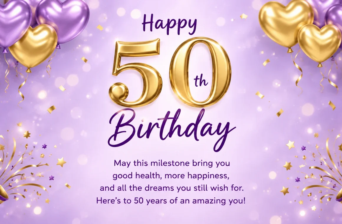 50th Birthday Quotes: Funny, Warm, and Sincere Lines