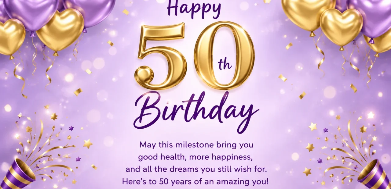 50th Birthday Quotes: Funny, Warm, and Sincere Lines