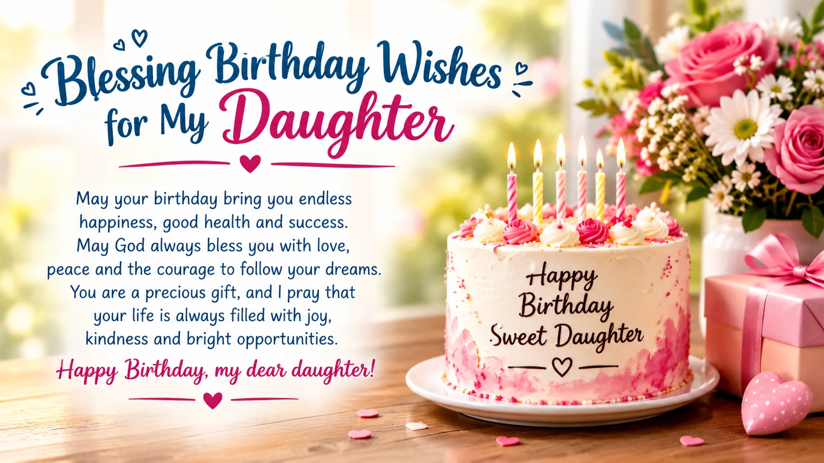 Blessing Birthday Wishes for Daughter: Prayerful Words for Every Age