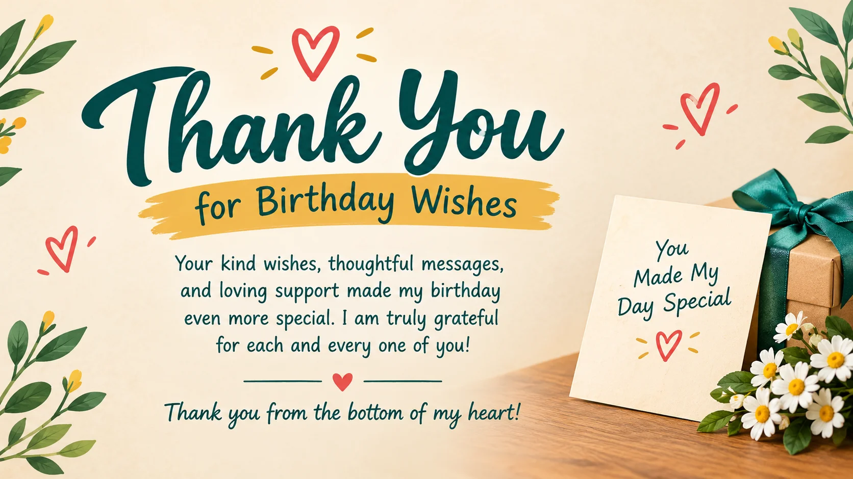 Thank You Message for Birthday Wishes: Warm Replies for Everyone Who Remembered